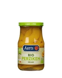 BRZOSKWINIE PLASTRY W LEKKIM SYROPIE BIO 350 g (190 g) (SŁOIK) - AARTS