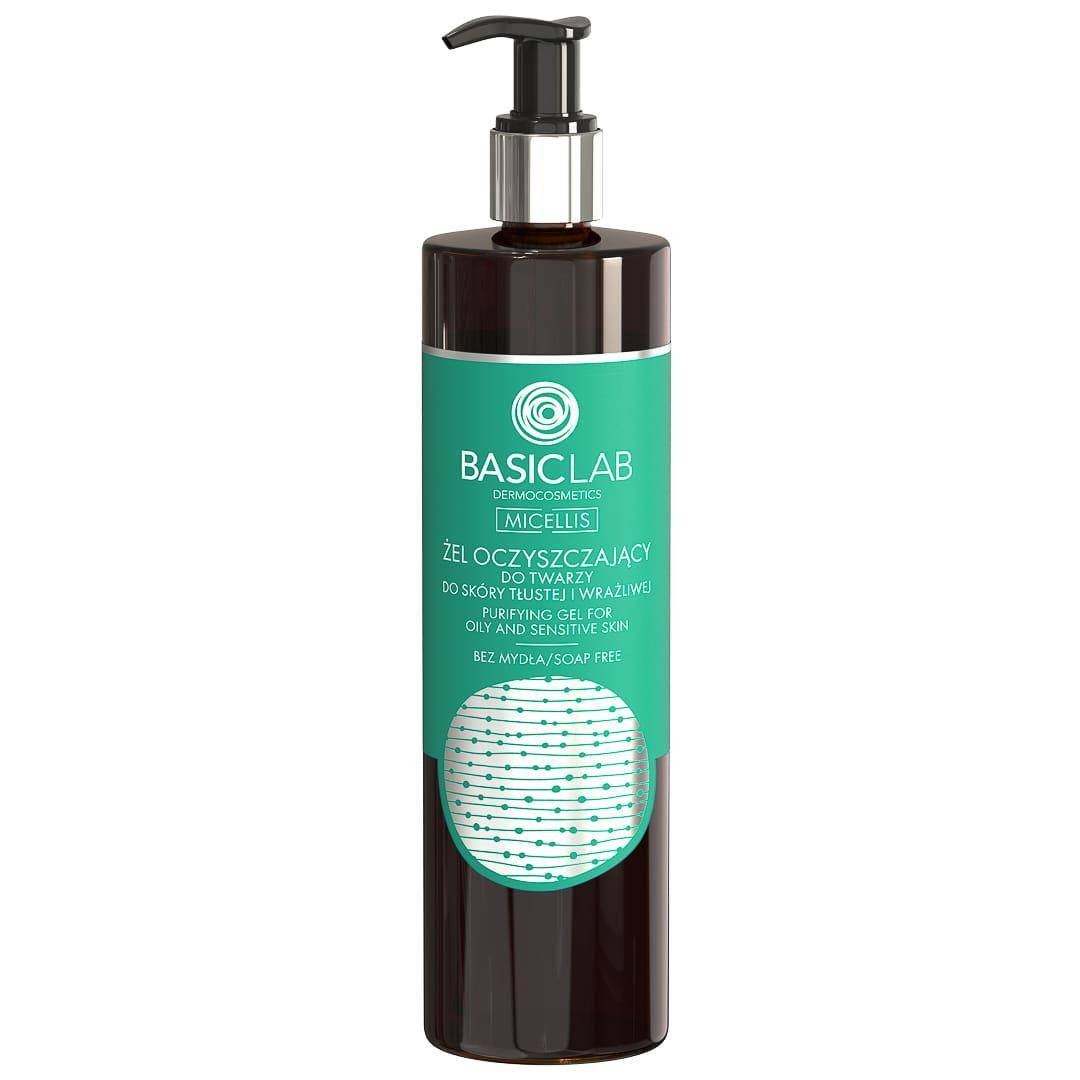 BasicLab Fizjologiczny żel do mycia skóry tłustej i wrażliwej 330 ml