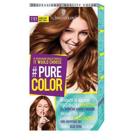 #Pure Color farba do włosów w żelu trwale koloryzująca 7.57 Słodkie Toffee