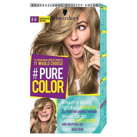 #Pure Color farba do włosów w żelu trwale koloryzująca 8.0 Prawdziwy Blond
