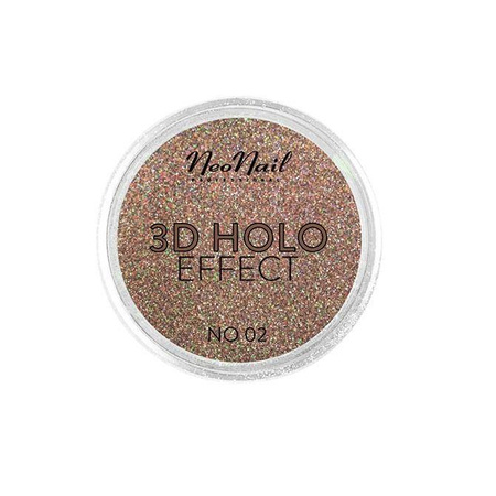 3D Holo Effect pyłek do paznokci No. 02 Peach 2g