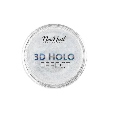 3D Holo Effect pyłek do paznokci Silver 3g