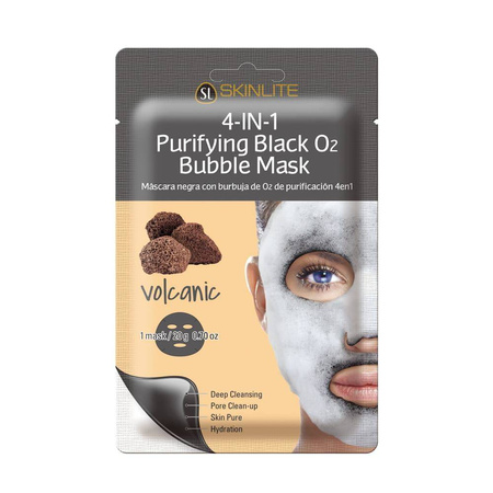 4-in-1 Purifying Black O2 Bubble Mask maska bąbelkująca w płachcie Lawa 1szt