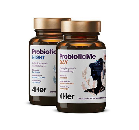 4HER ProbioticMe Day+Night priobiotyk w formule dwuskładnikowej suplement diety 60 kapsułek