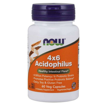 4x6 Acidophilus - Probiotyk 4 Billion Acidophilus (60 kaps.)