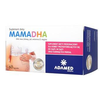 Adamed − MamaDHA 500mg, suplement diety dla kobiet w ciąży − 60 kapsułek