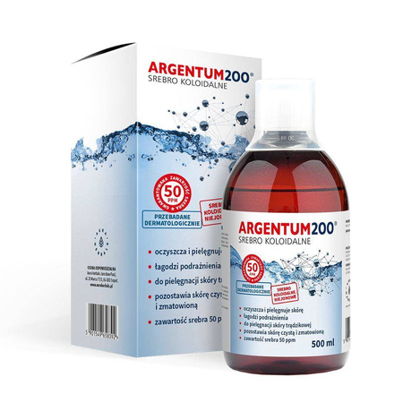 Aura Herbals - Argentum 200- Srebro Koloidalne 50 ppm - 500 ml