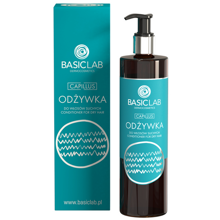 BasicLab Dermocosmetics Capillus - Odżywka do włosów suchych 300 ml
