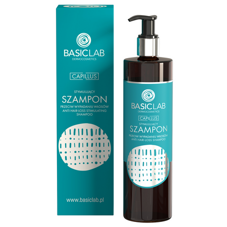BasicLab Dermocosmetics Capillus - Stymulujący szampon na wypadanie włosów 500ml w cenie 300ml
