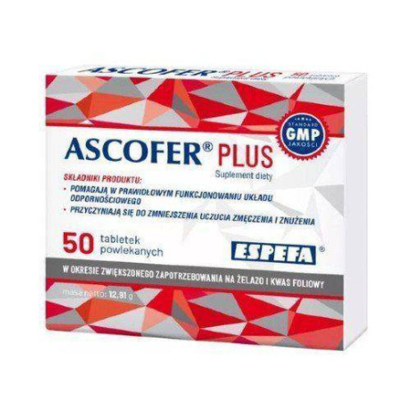 ESPEFA –Ascofer Plus, Suplement diety – 50 tab.