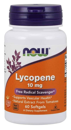 Now -Lycopene - 10 mg -60 kaps