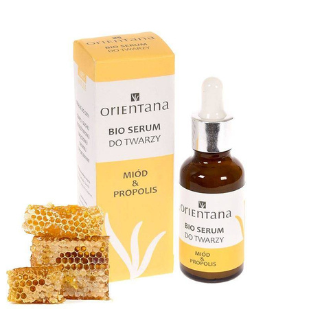 Orientana − Miód i propolis, naturalne serum do twarzy − 30 ml