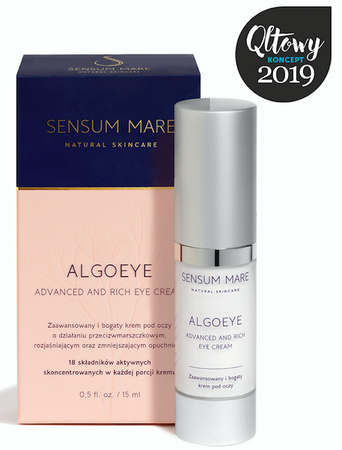 Sensum Mare − Algoeye, zaawansowany i bogaty krem pod oczy o działaniu przeciwzmarszczkowym − 15 ml