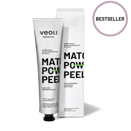 Veoli − Matcha Power Peel, multikwasowy peeling enzymatyczny − 75 ml